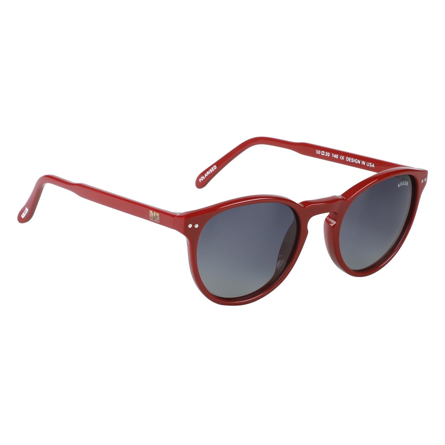 KILLER Women Sunglass - Round Shaped Polycarbonate Lens Sunglasses For Women & Girls, Color - Frame - Wine, Lens - Grey