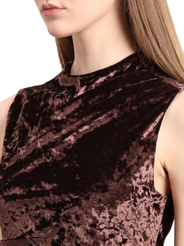 VERO MODA Women's Bodycon Maroon Dress