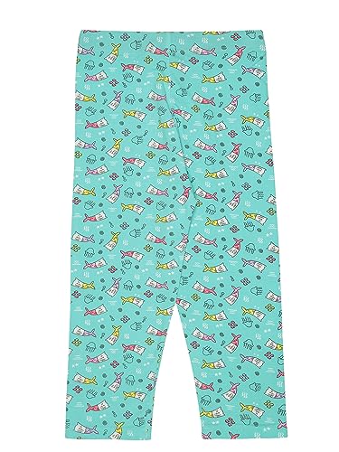 BODYCARE Girls Printed Capri - Green (Print May Vary)