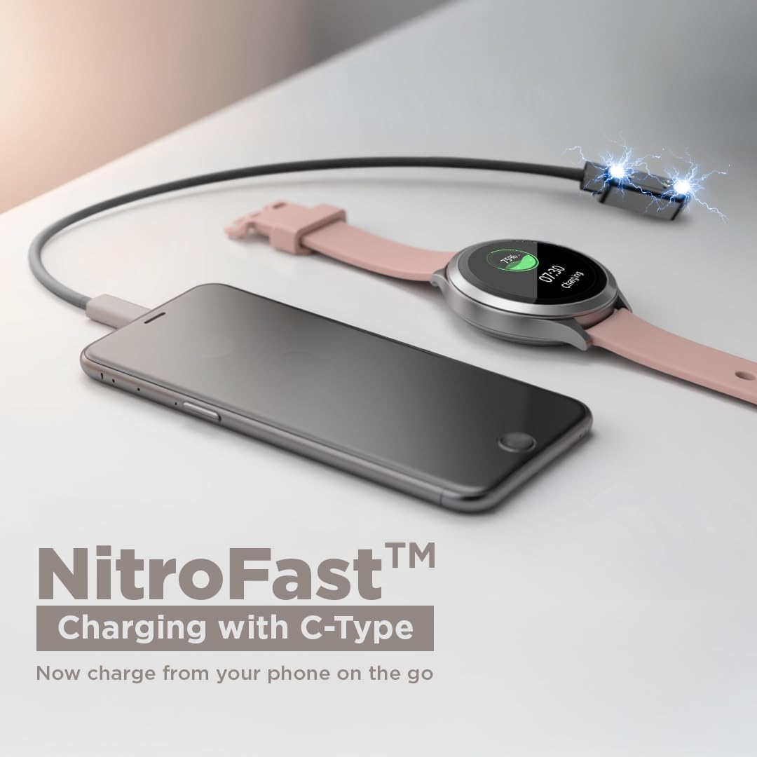 Fastrack VOX Pro Smart Watch with Offline Voice Commands,to-Do List, Rotary Crown, 1.38” TFT Display, BT Calling, 24/7 Health Suite, SpO2, HRM, Sleep Tracking, IP68 Water Resistant - Onyx Black