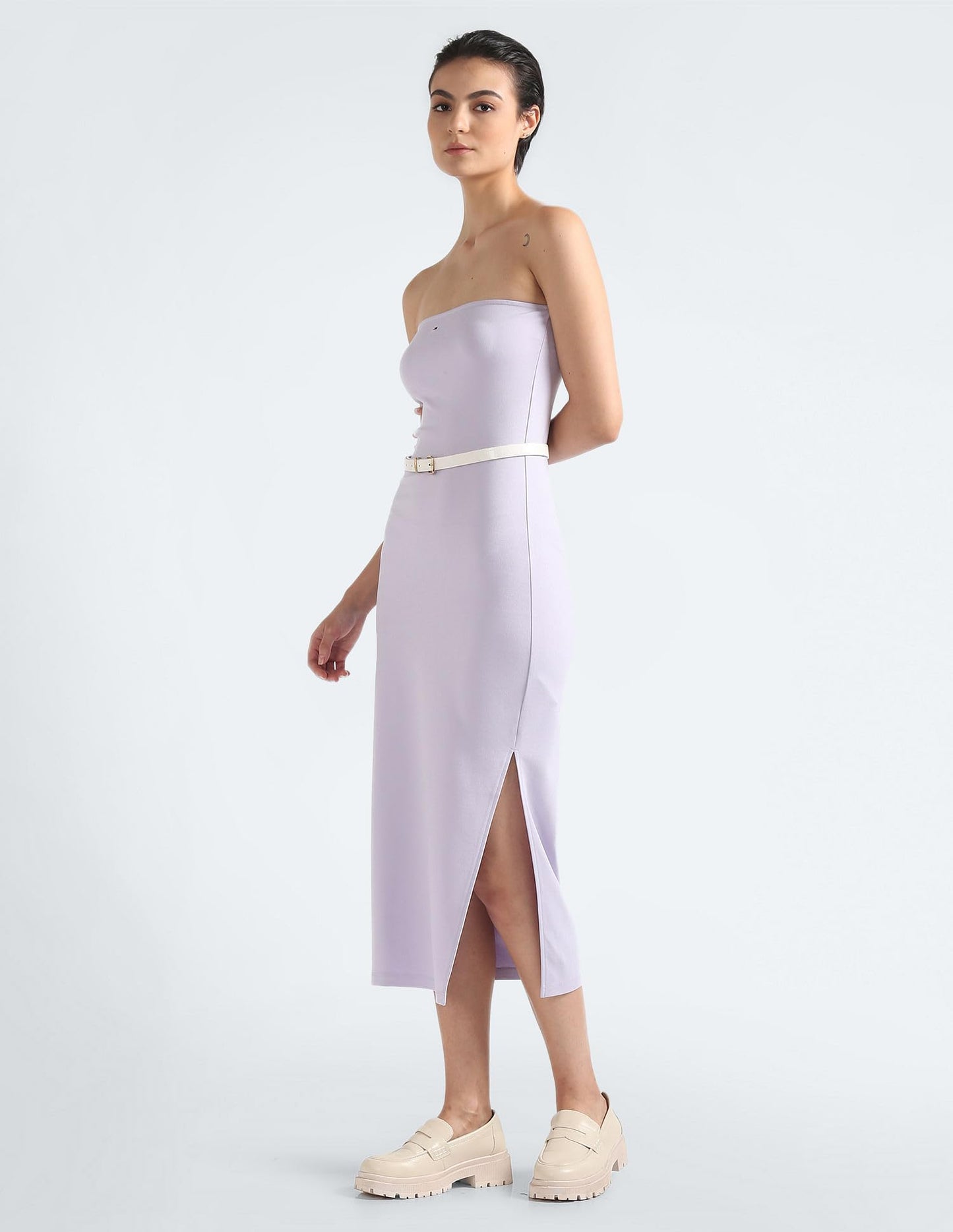 Tommy Hilfiger Women's Rayon Bodycon Midi Casual Dress