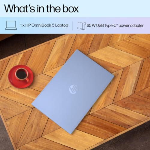 HP OmniBook 5, Intel Core Ultra 5 225U, 16GB LPDDR5 RAM, 1TB SSD, 16-inch WUXGA 2K IPS Anti-Glare Display, Win 11, Microsoft 365 Basic* + Office 2024, Sky Blue, 1.77 kg, Backlit KB, AI PC, af1109TU