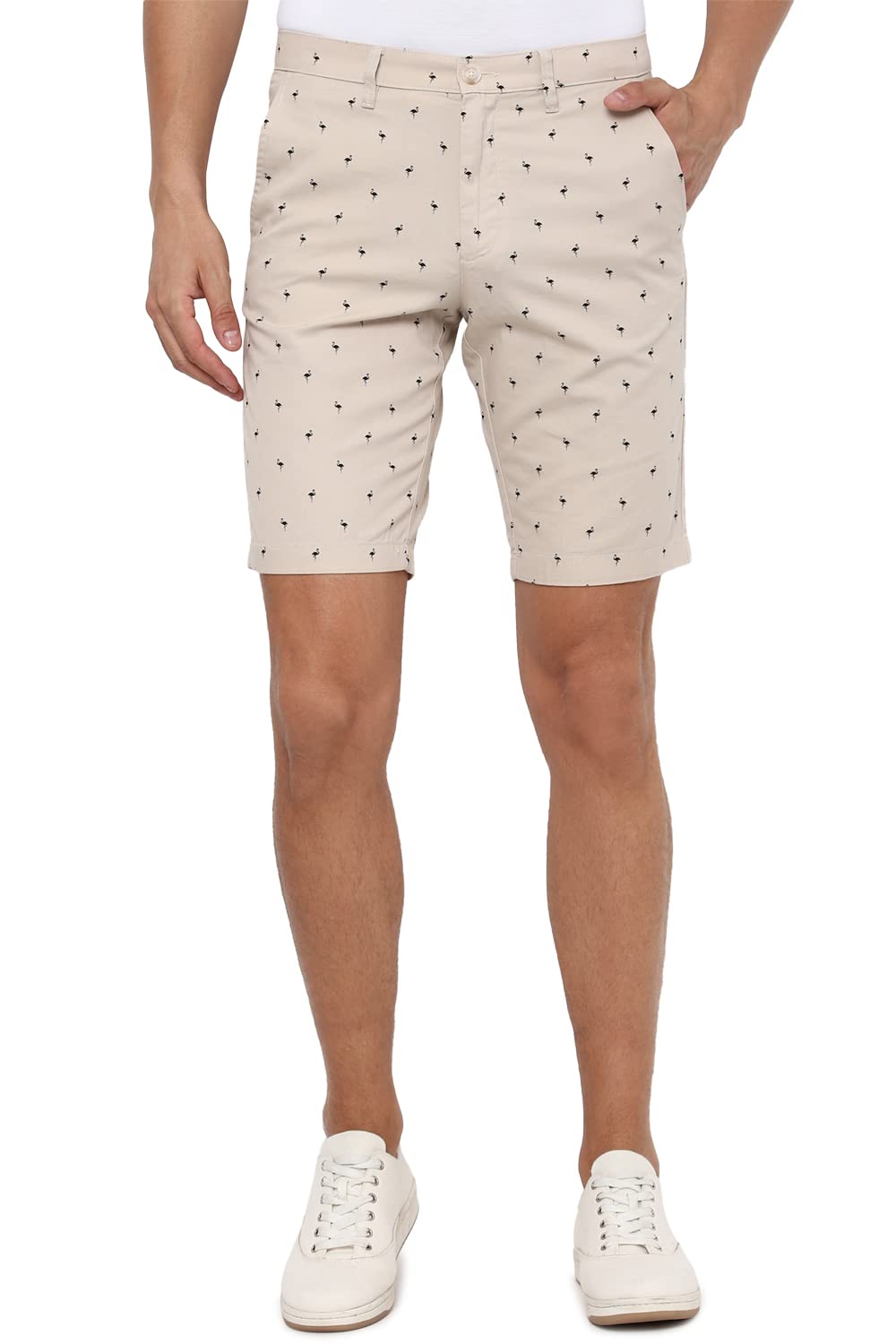 Allen Solly Men's Boyfriend Shorts (ASSRQSMF640540_Peach_34)