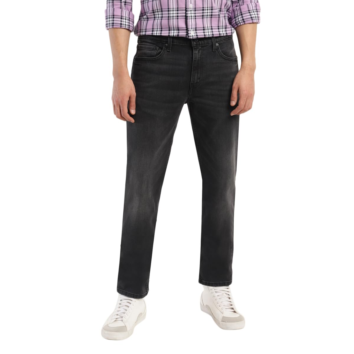 Levi's Men's 511 Slim Fit Mid Rise Light Fade Stretchable Jeans Black