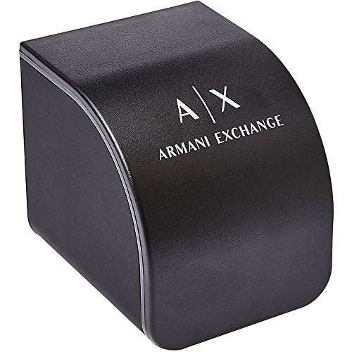 Armani Exchange Leather Outerbanks Analog Blue Dial Men Watch-Ax2508, Brown Band