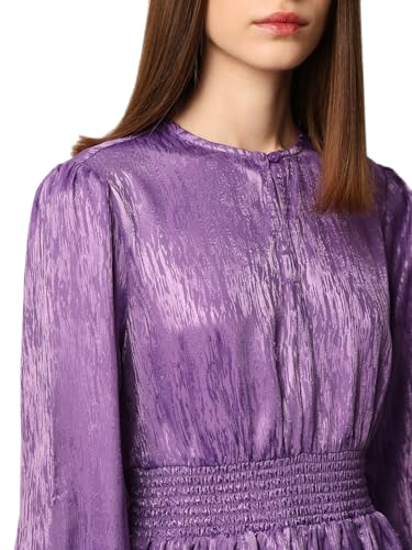 ONLY Women's Fit and Flare Purple Dress