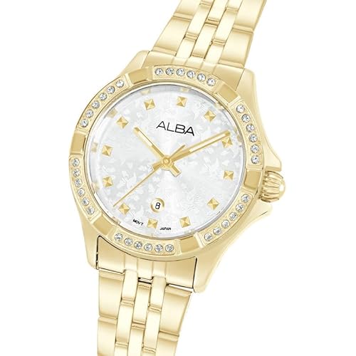 Alba Women's Signa Quartz Silver White Dial Watch - AH7ED6X1