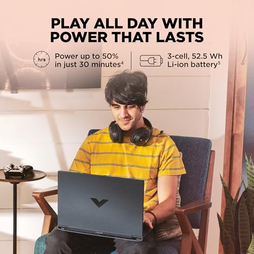 HP Victus, Intel Core 5 210H, 4GB RTX 3050 A (24GB DDR5, 512GB SSD) FHD, 144Hz, 300 nits, IPS, 15.6''/39.6 cm, Win11, M365* Office24, Mica Silver, 2.29kg, fa2500TX, Backlit, Gaming Laptop