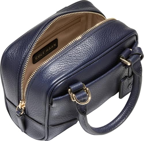 Cole Haan Women's Beverly Leather Mini Satchel, Midnight Moon, UNIT