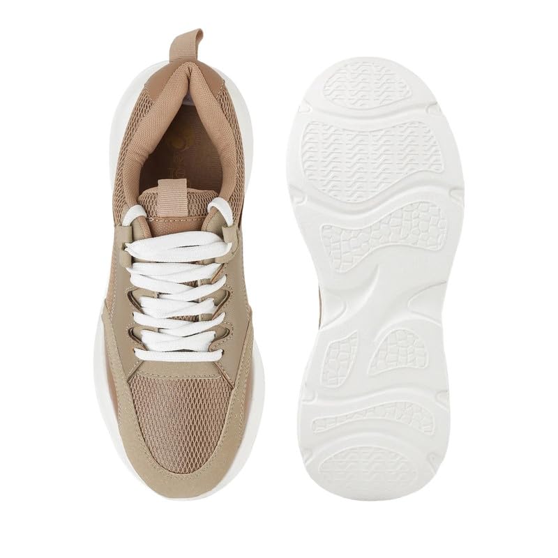 tresmode Nordi Khaki Women's Sneakers in Size 6 UK / 39 EU
