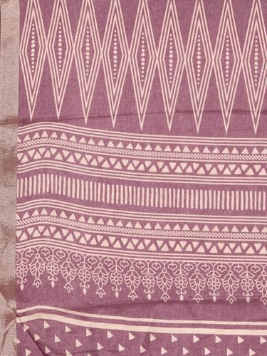 Kalyan Silks Womens Banarasi Semi Silk Saree, Lavender