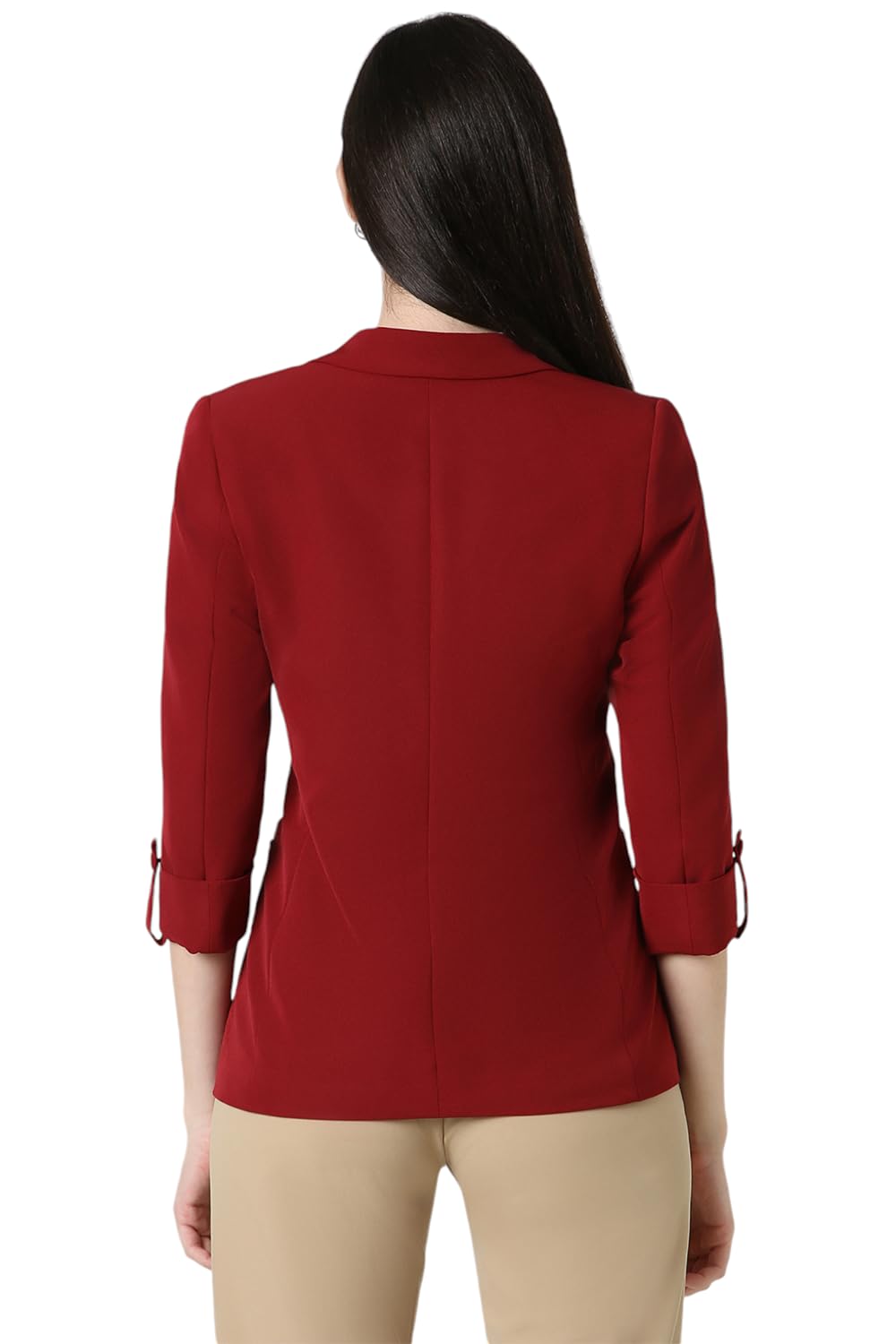 Van Heusen Women's Blazer (VWBZFRGF532278_Maroon
