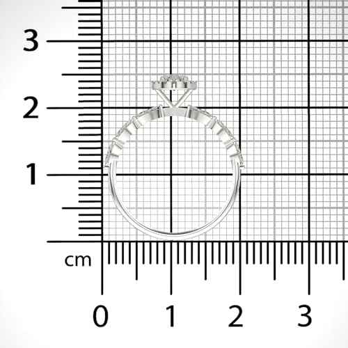 VALANOVA Hallmarked 14K Gold & Certified Lab Grown Diamond 0.74cts | Ring For Women's/Girls | Stylish & Elegant | VGR0464V | Ring Size: 17