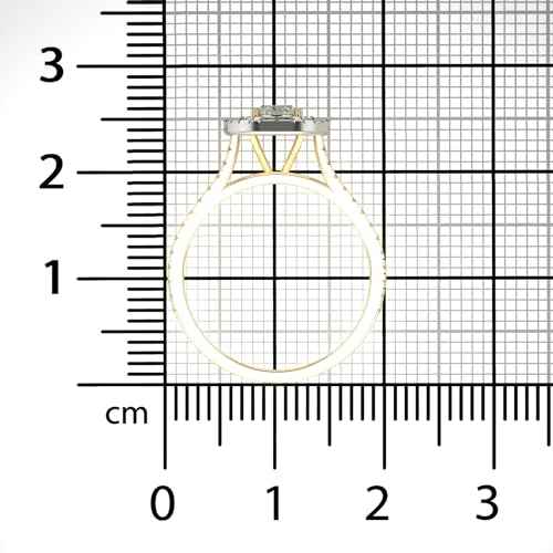 VALANOVA Hallmarked 14K Gold & Certified Lab Grown Diamond 0.87cts | Ring For Women's/Girls | Stylish & Elegant | VGR0467M | Ring Size: 13