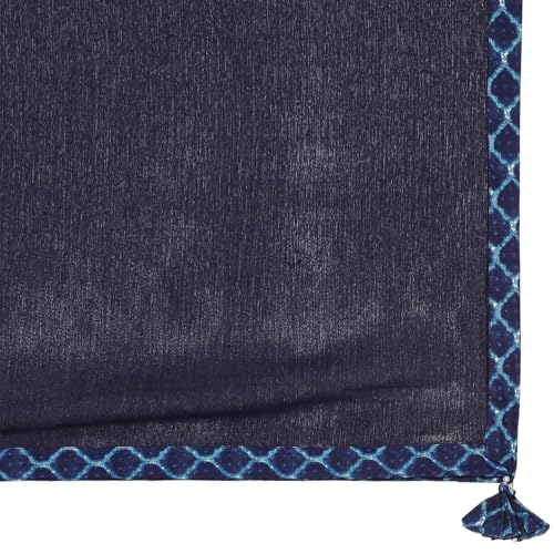 BIBA Girl's Cotton Kurta, Sharara, Dupatta (KWMNM6223AW24IND_Indigo