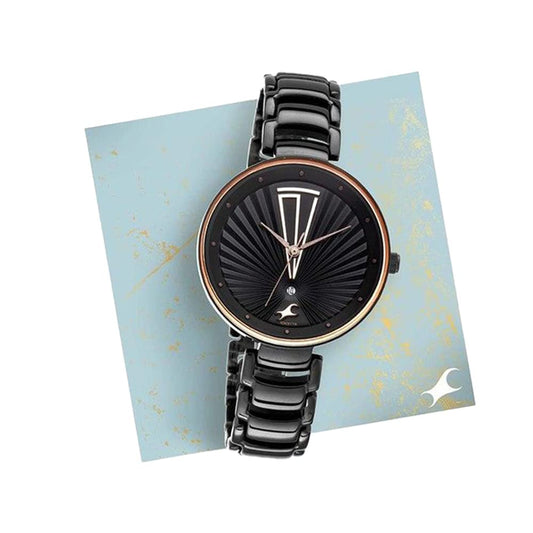 Fastrack Ruffles Analog Black Dial Women's Watch-6216NM01/NP6216NM01