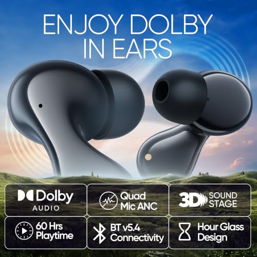 Mivi SuperPods Immersio Pro [New Launch] Quad Mic ANC Earbuds Dolby Audio