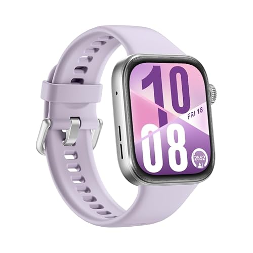 Huawei Watch FIT 4 smartwatch, 1.82" Large Display, Up to 10-Day Battery Life, Dual Band GPS, 100+ Sports Modes, Fitness Health Tracker, Emotional Assistant, Compatible with Android iOS, Purple