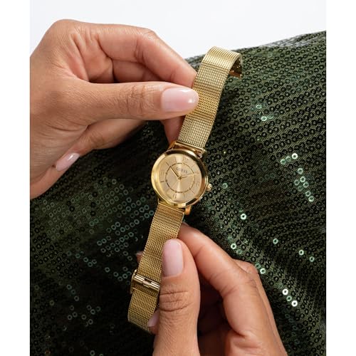 GUESS Analog Gold Dial Women's Watch-GW0666L2