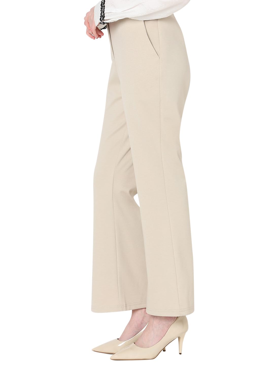 Vero Moda Women's Relaxed Pants (9006993- Oatmeal
