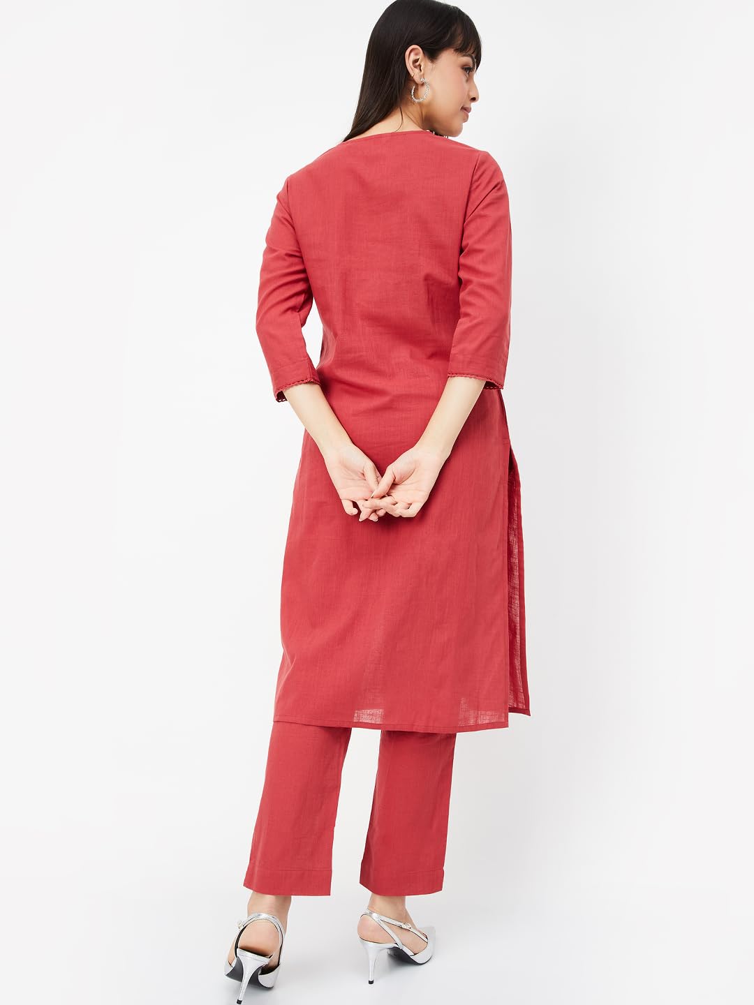 Max Women's Cotton Blend Kurta Set