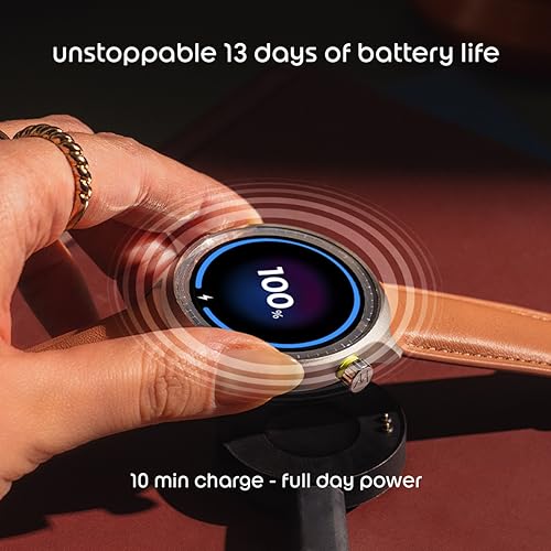 Motorola Moto Watch, 1.4 OLED, AOD, Auto-Brightness, Dual Band GPS, Powered by Polar Smartwatch (Matte Black/Matte Black Band Strap, Free Size)