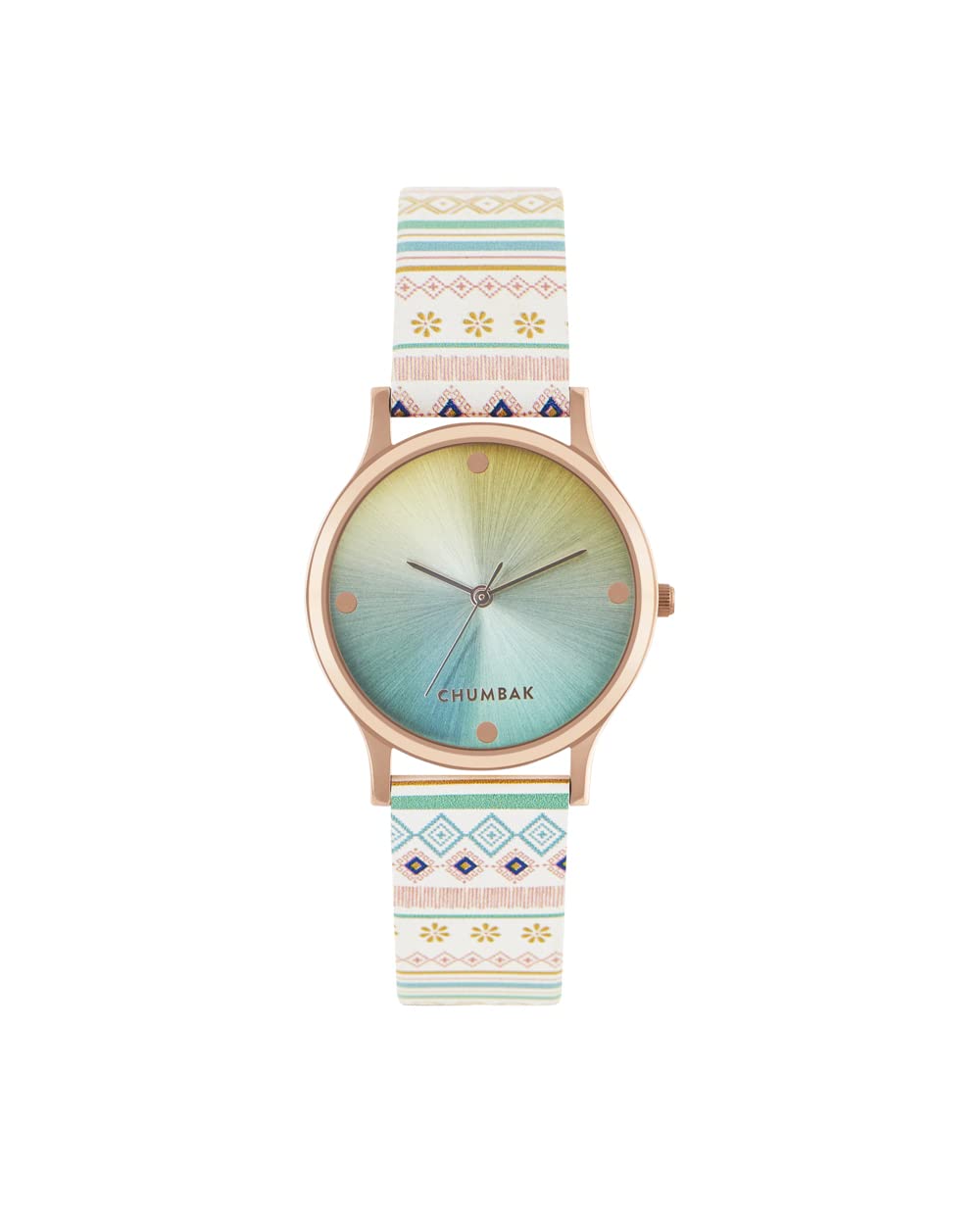 TEAL BY CHUMBAK Round Dial Analog Hand Watch for Women, Gifts for Women/Girls/Ladies, Stylish Fashion Watch for Casual/Work