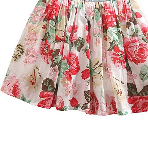 Hopscotch Girls Knee Length Casual Dresses in Blue Color for Ages (5-6 Years)