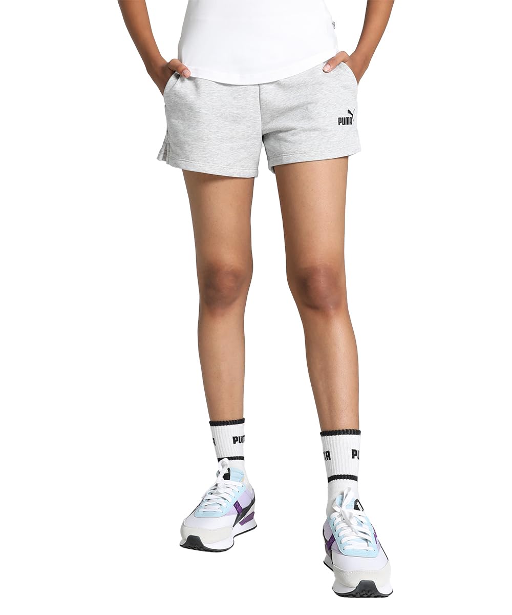 Puma Women's Bermuda Shorts (677787_Light Gray Heather