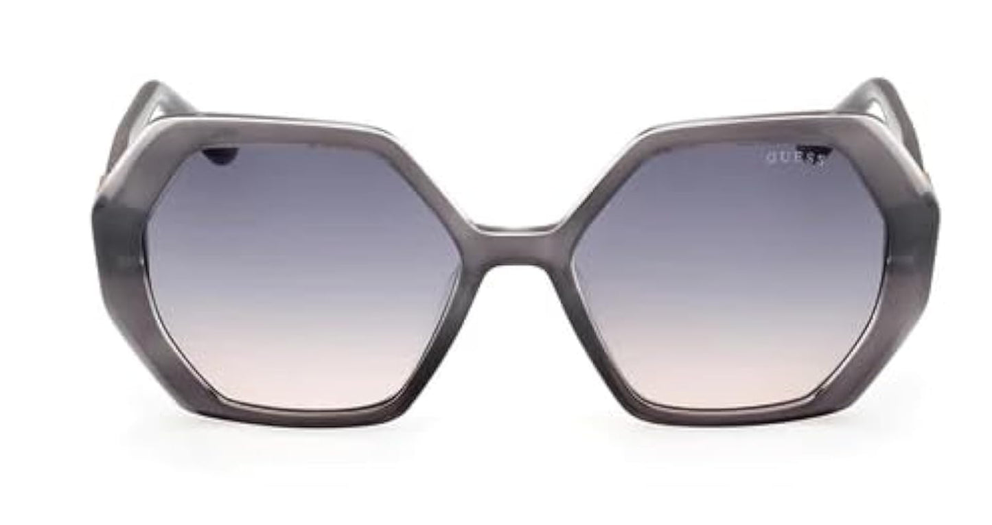 GUESS Grey Women's Hexagonal Polarized Sunglasses Gu7879 20W, Free Size