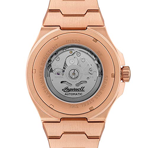 Ingersoll The Catalina Automatic Mens Watch with Black Dial and Stainless Steel Bracelet - I11802