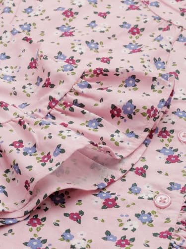 Girls Pink Print Casual Top