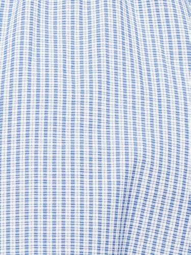 Women Striped Wrap Dress, Blue, M