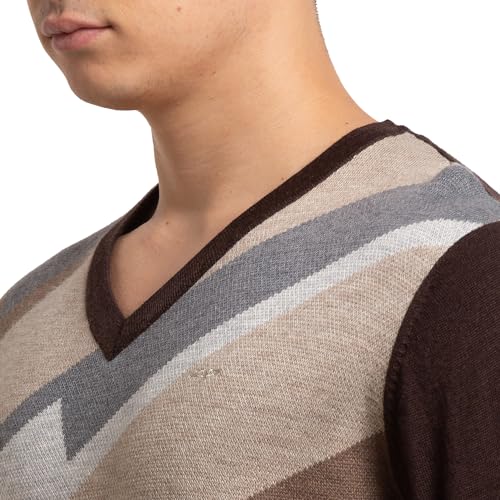 Colorplus Tailored Fit Brown Sweater for Men