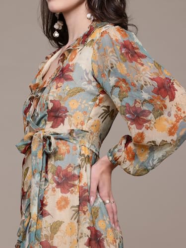 Label RITU KUMAR Powder Blue Trinity Short Dress