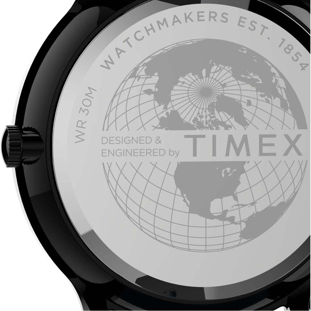 TIMEX Gallery Analog Watch for Men with Black Dial & Black Strap - Water Rasistant Men's Wrist Watches - TW2T95300UJ