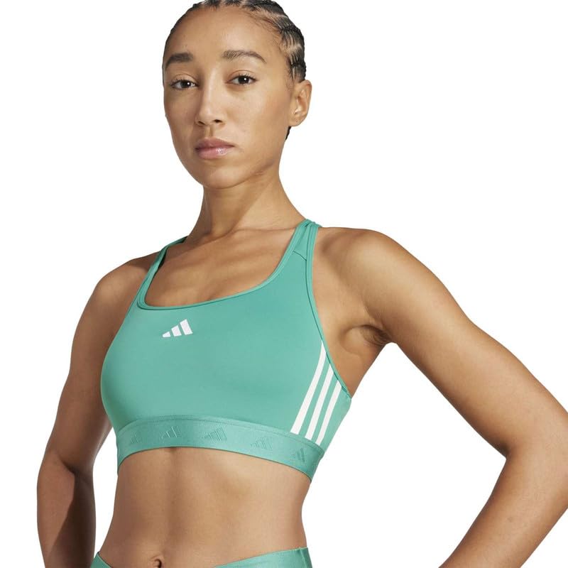 adidas Womens Sport Bra | Pwr Ms Hyglm | Green | Size-L |