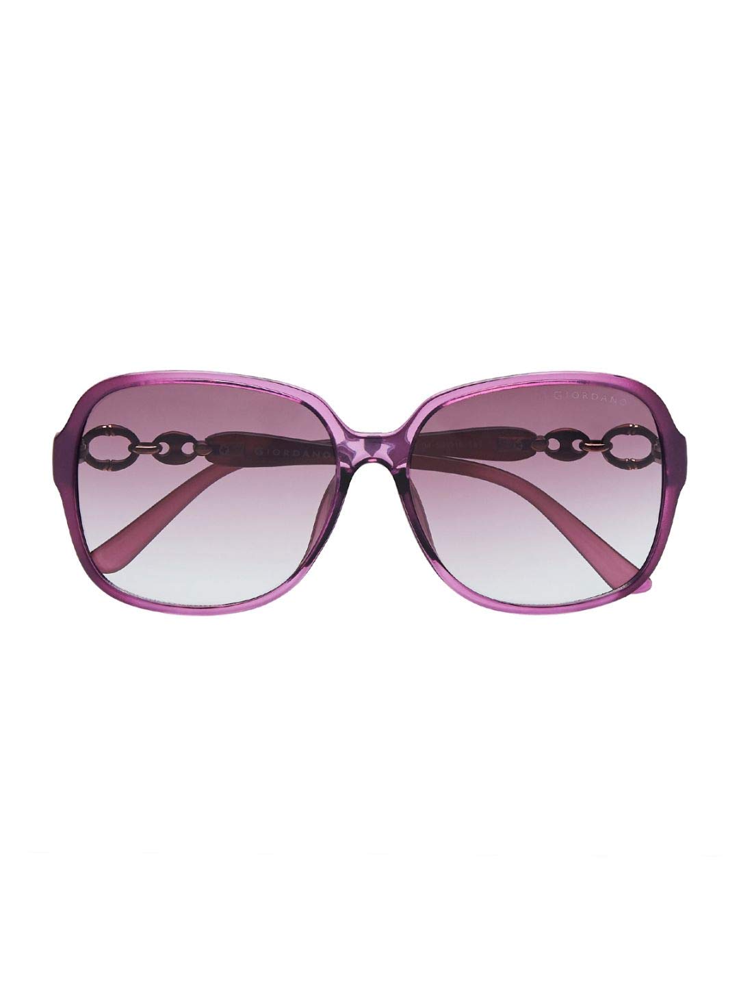 Giordano UV Protected Oversized Women Sunglasses (59 | Purple Lens)
