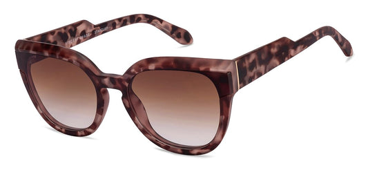 Vincent Chase By Lenskart | Tortoise-Brown Full Rim Cat Eye | STARDUST | Branded Latest and Stylish Sunglasses | Polarized and 100% UV Protected | For Women | Large | VC S16930