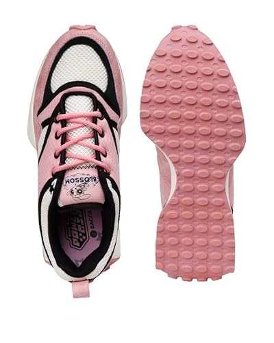 Bacca Bucci Powerpuff Girls Women Sneakers | Casual & Lifestyle Shoes Blossom Pink UK 7