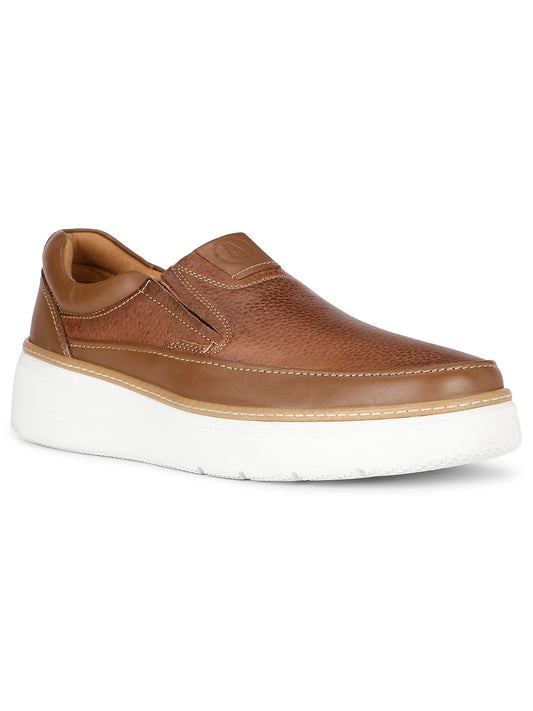Hush Puppies Mens Slip-On Shoe Edwin Casual Slip On in Brown