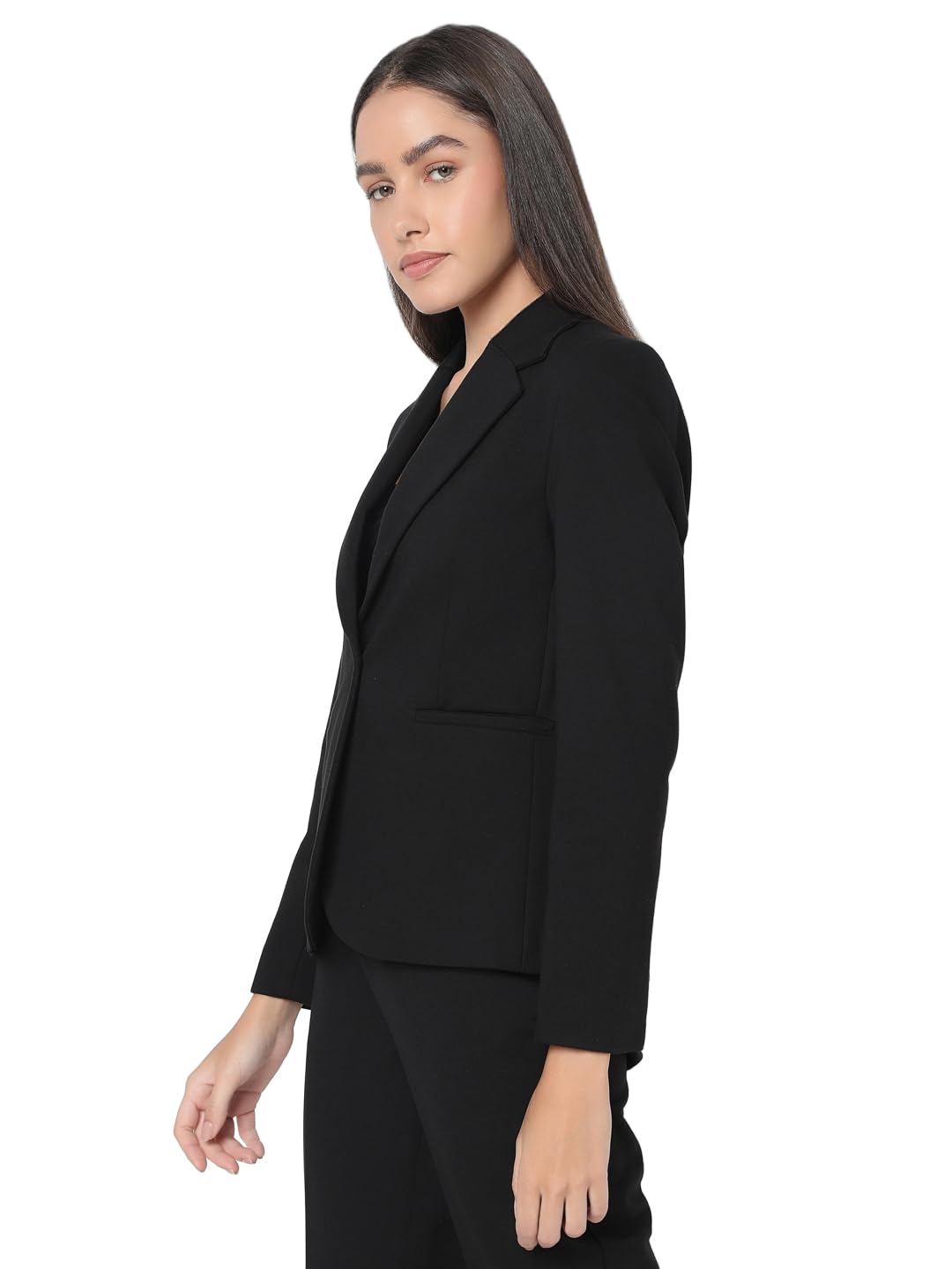 VERO MODA Women's Regular Fit Black Blazer