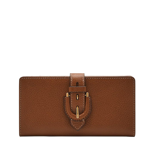 Fossil Women Leather Harwell Brown Wallet Sl10032200
