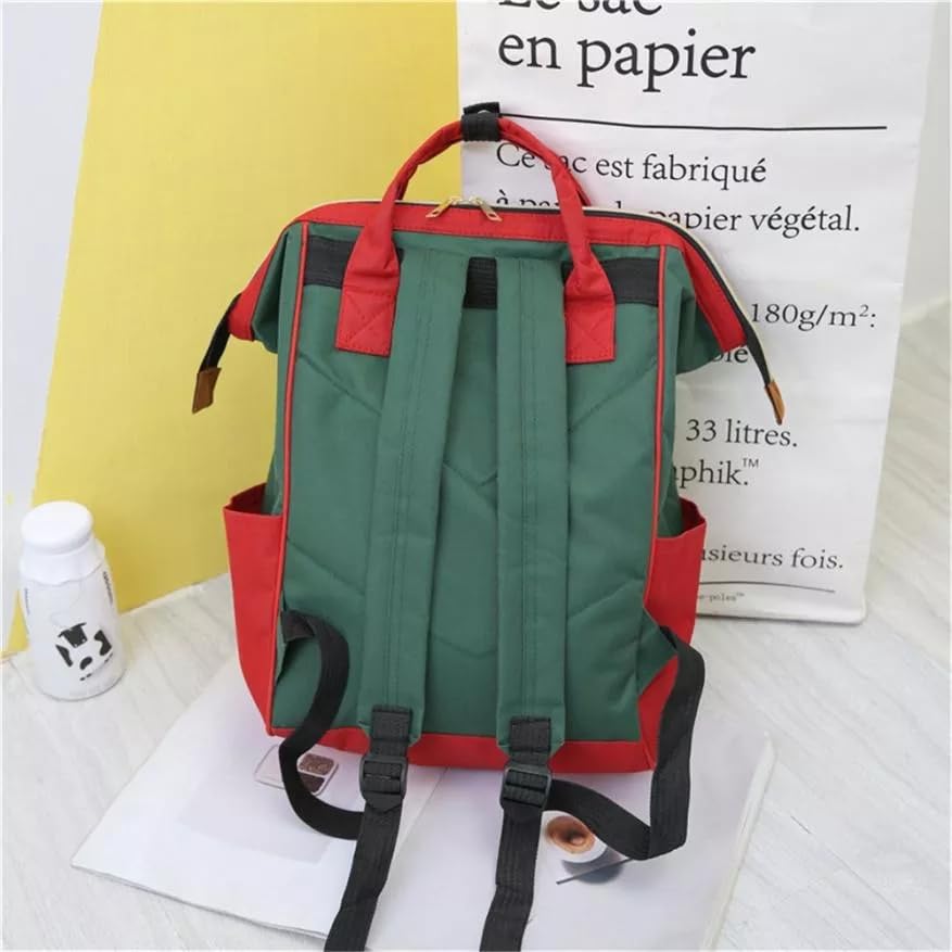 TYPIFY Women Fashion Casual Bag Nylon Shoulder Bag Oxford Clip Handbag Nylon Zipper (Pink)