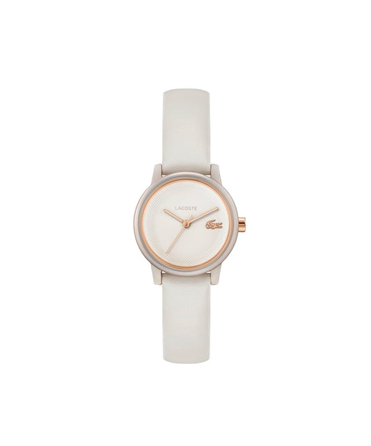 Lacoste Lacoste.12.12 Swift Qtz Basic Pink Round Dial Women's Watch|Leather Material|Multi Color Band - 2001437