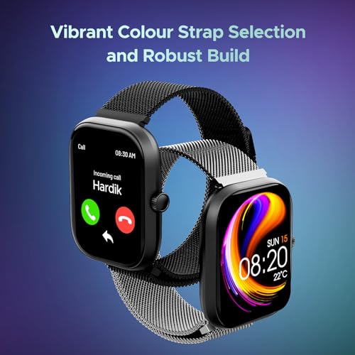 boAt Newly Launched Wave Sigma 3 w/Turn-by-Turn Navigation, 2.01" HD Display, BT Calling, Crest+ OS, QR Tray, Watch Face Studio, Coins, Emergency SOS Smart Watch for Men & Women(Metal Black)