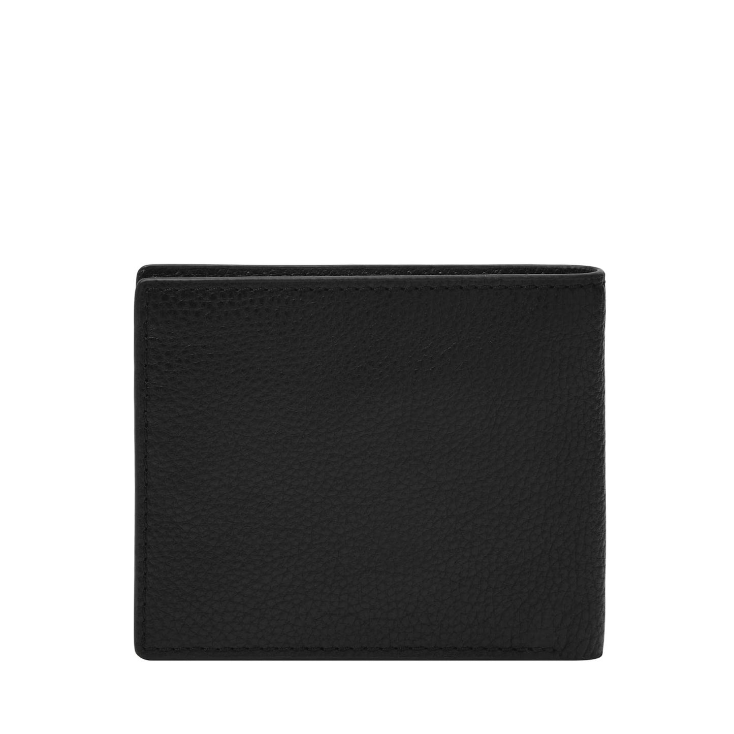 Fossil Leather Men's Front Pocket Wallet, Anderson Black, One Size, Front Pocket Wallet