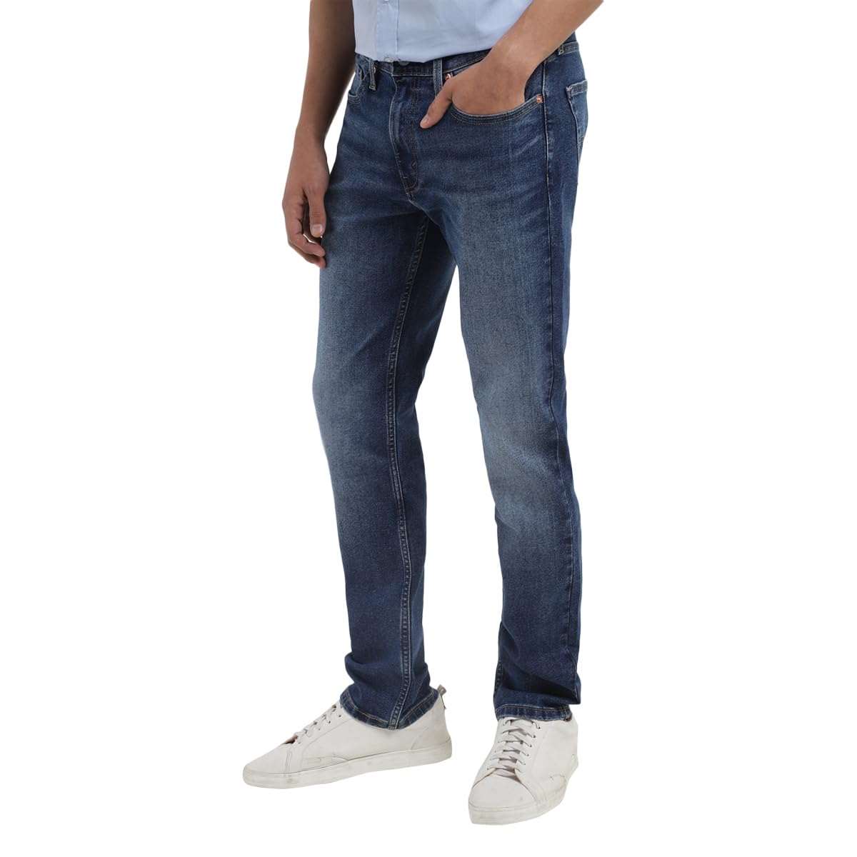 Levi's Men's 511 Slim Fit Mid Rise Light Fade Stretchable Jeans Blue, 32