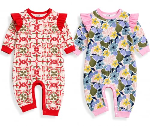EIO® 100% Cotton Rompers Sleepsuits Jumpsuit Night Suit for Infants & Newborn Baby Boys and Girls | Soft Breathable Full Body Sleepwear for Babies