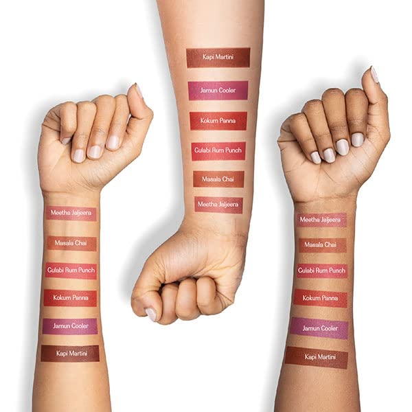 LoveChild Masaba Meetha Jaljeera Lush-Matte Mauve Pink Lip Creme, 3ml